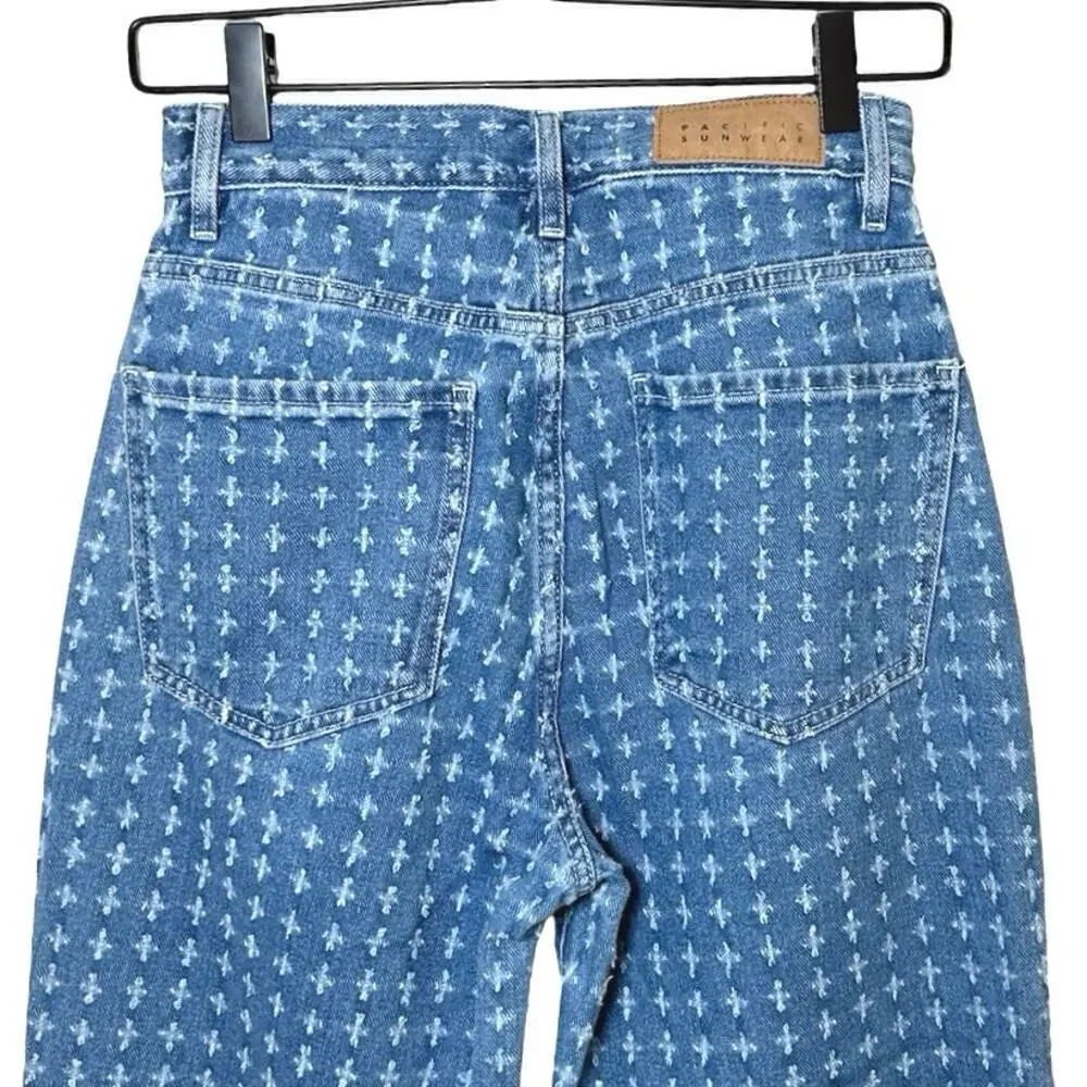 PacSun Women’s Medium Blue Distressed Dad Jeans Size 25